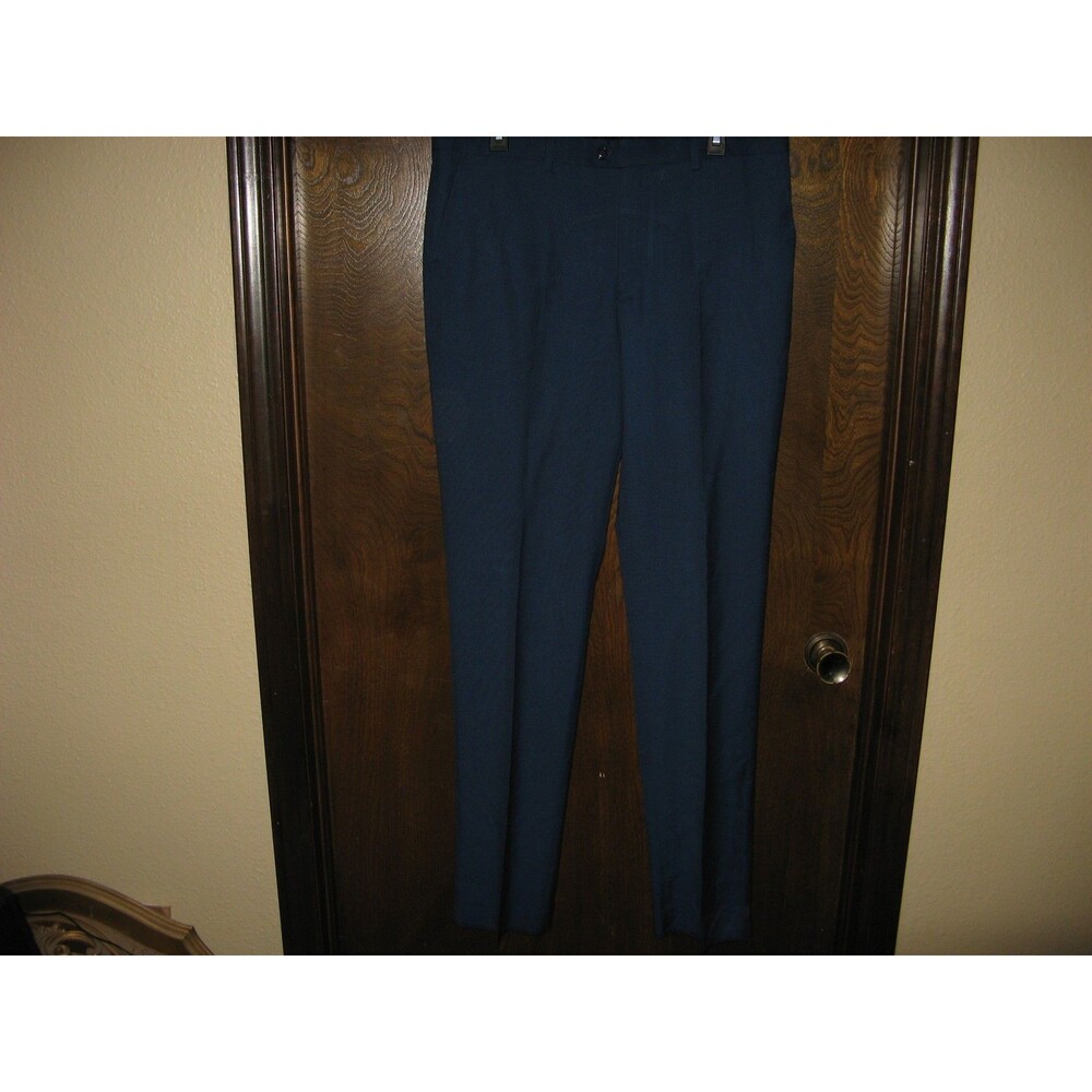 Mens ZeGarie Modern Fit Trousers Slacks Pants Navy Blue Size 36 NWT $585 MSRP